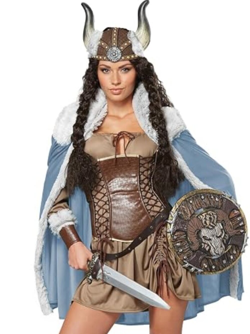 California Costumes Women's Viking Vixen Sexy Warrior Costume-NWT